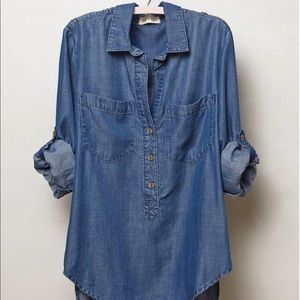 Cloth and Stone Chambray Denim Shirt - XS